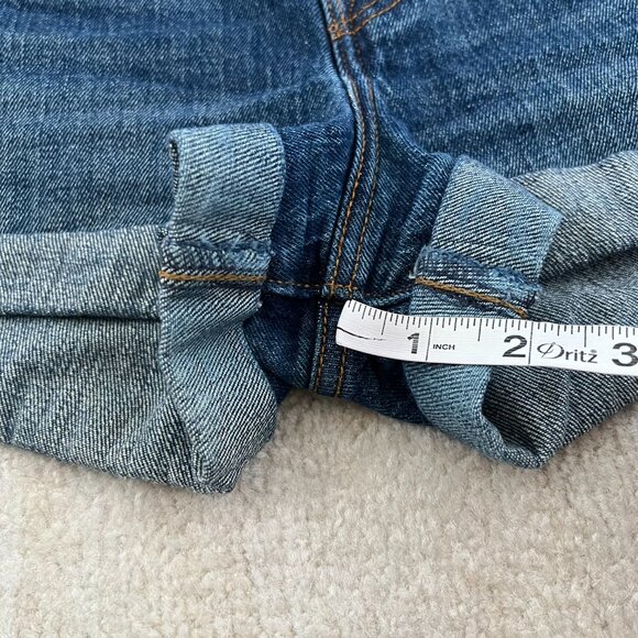 Levi’s White Oak Cone Denim High Rise Button Fly Blue Jeans Denim Shorts 28 - Picture 5 of 10